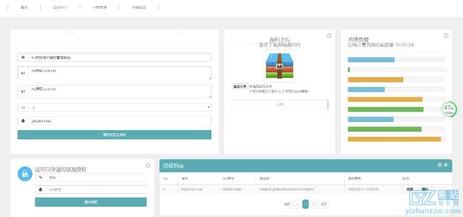 图片[1]-域名授权系统源码-卡密自助授权系统-易站站长网