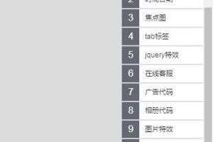 类似QQ客服始终悬浮在网页右侧并可依次展开的菜单导航源码-易站站长网