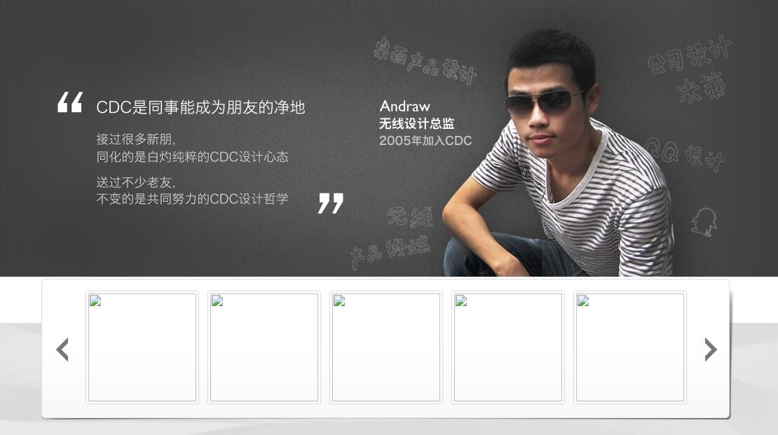 支持左右滚动且鼠标移动到图片上显示文字说明内容-易站站长网