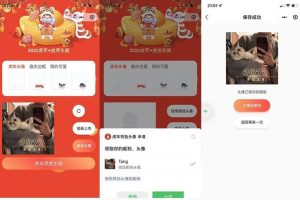 2022全新虎年背景头像框-自动生成微信小程序源码-易站站长网