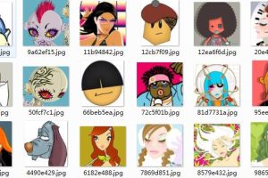 卡通动漫QQ微信社交软件头像单个/打包下载-易站站长网