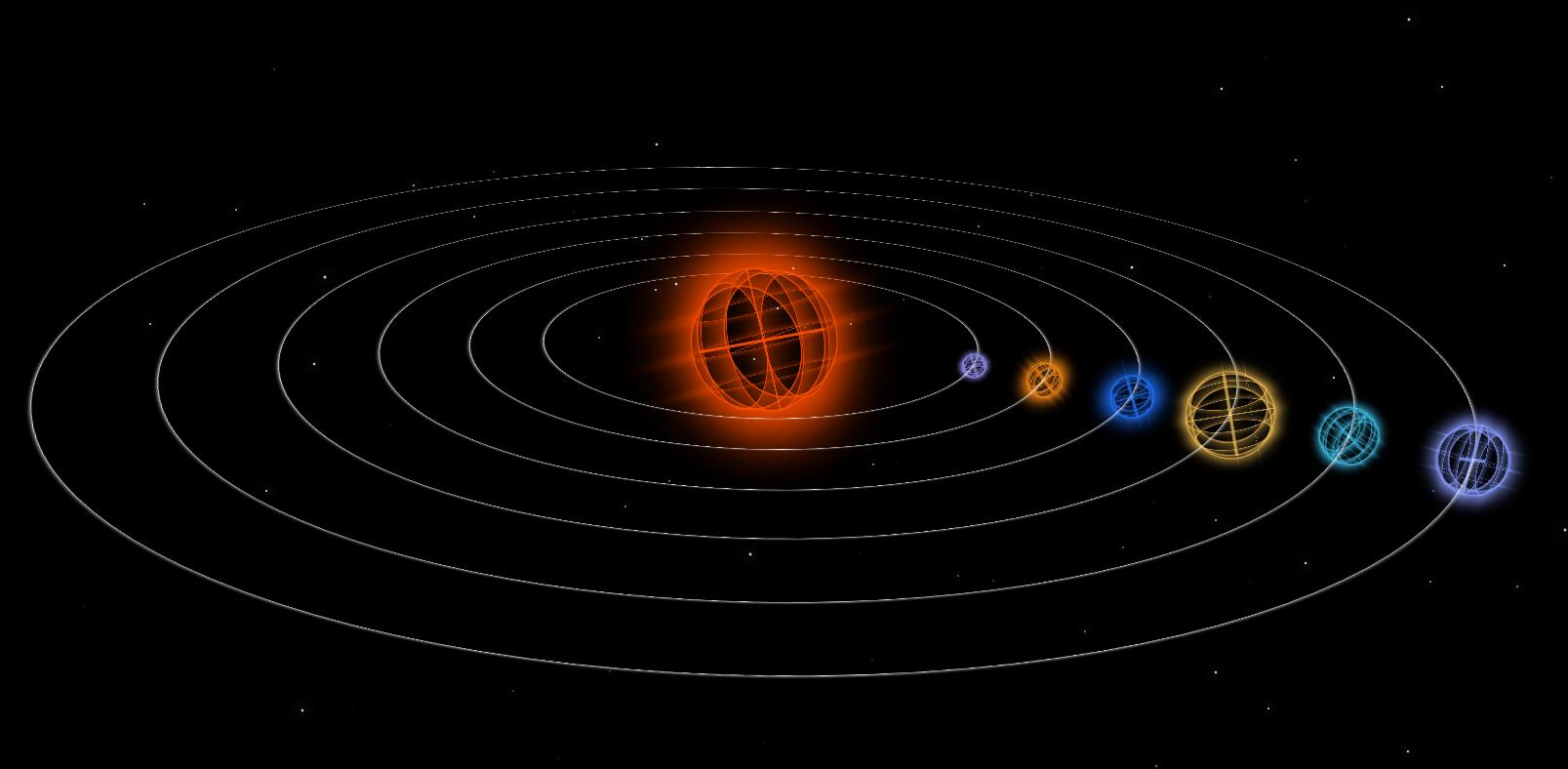 css3模拟3D行星运转效果图代码-易站站长网