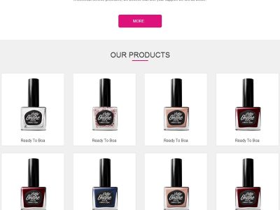 英文版化妆美容网站源码-织梦dedecms模板-易站站长网