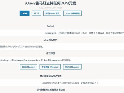 强大的jQuery文字和图片跑马灯特效代码-易站站长网