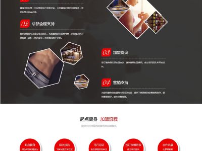 运动健美健身类网站源码-织梦dedecms模板-易站站长网