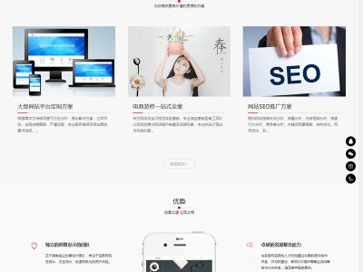 响应式网站建设软件开发小程序开发类网站源码-织梦dedecms模板-易站站长网