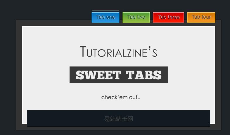 jquery+css3实现选项卡插件下载-易站站长网