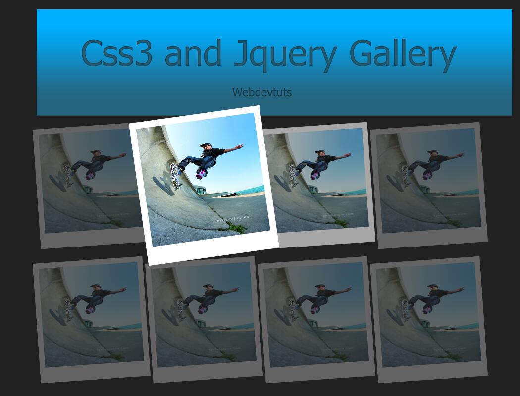 jquery+css3倾斜图片相册特效代码-易站站长网