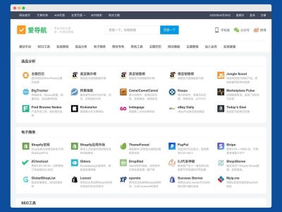WordPress网址收录导航主题巴巴风格模板-易站站长网