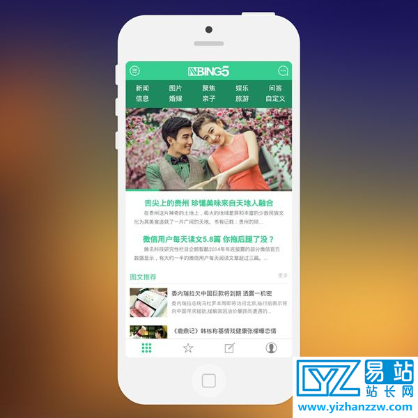 价值298元的N5手机门户网站DZ模板-gbk+utf8-易站站长网