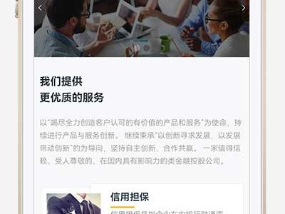 响应式财务金融投资理财pbootcms模板网站源-易站站长网