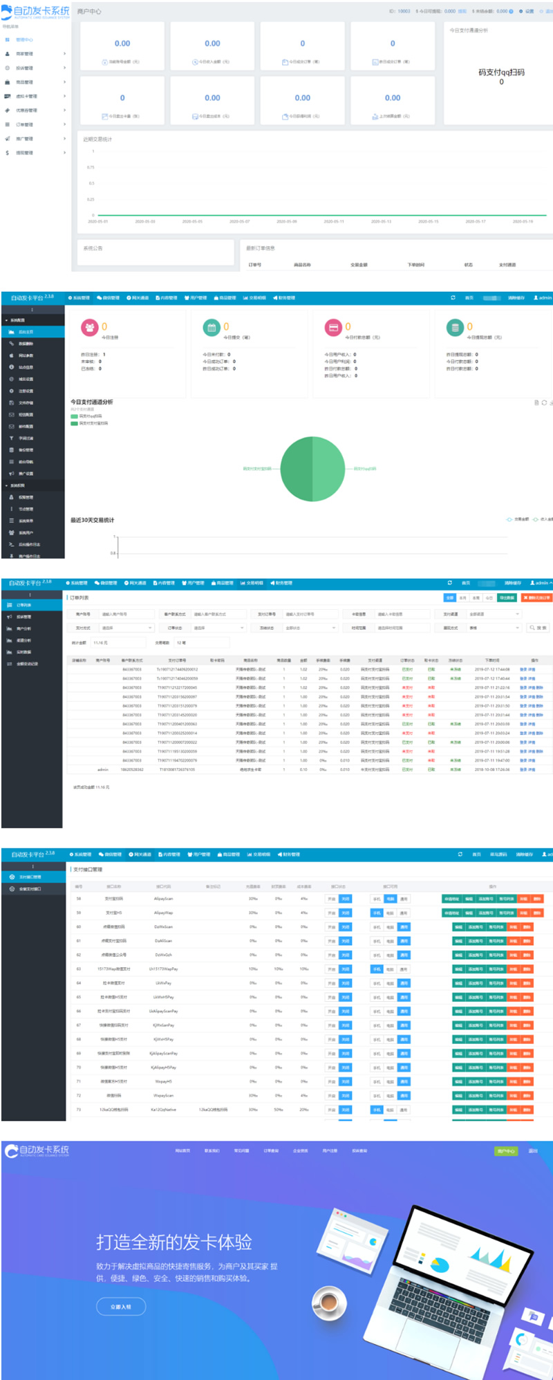 Thinkphp5自动发卡平台V2.38源码-易站站长网