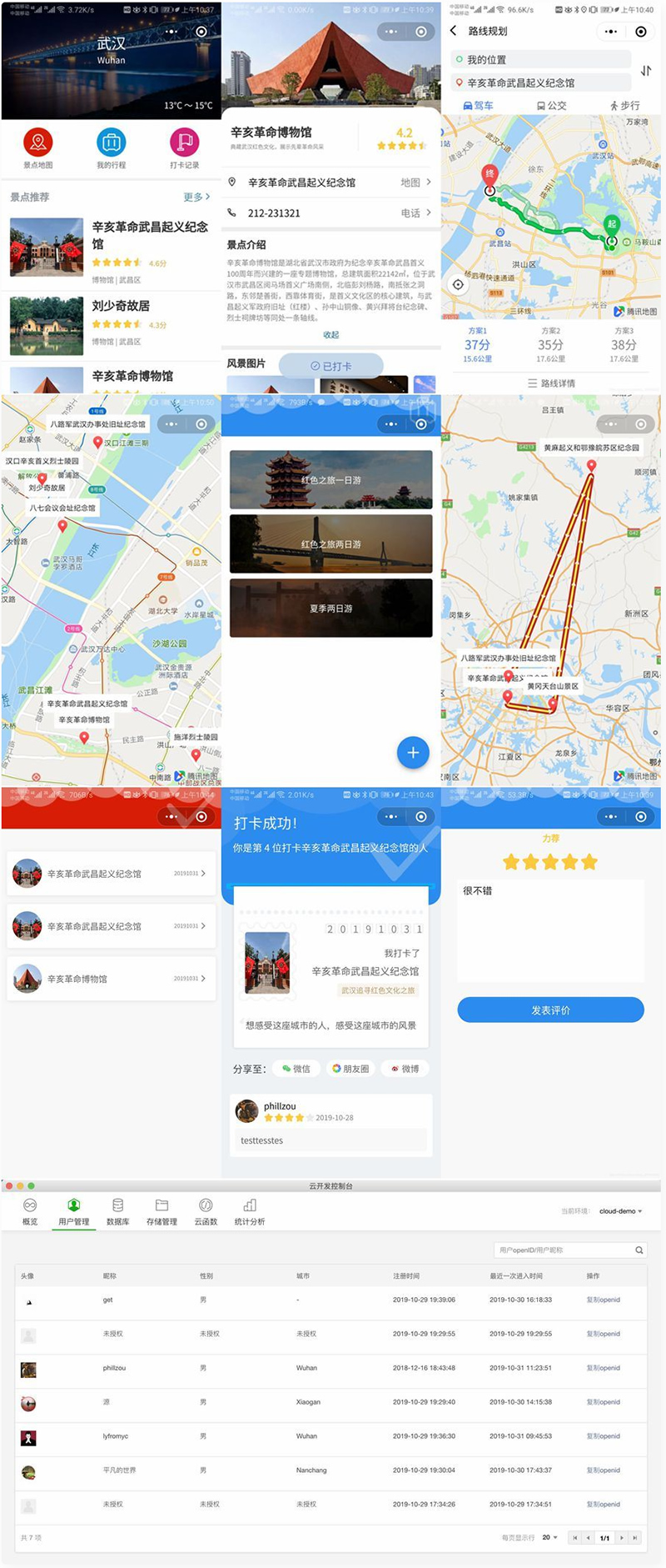 云开发Wetour旅游打卡广场微信小程序源码-易站站长网