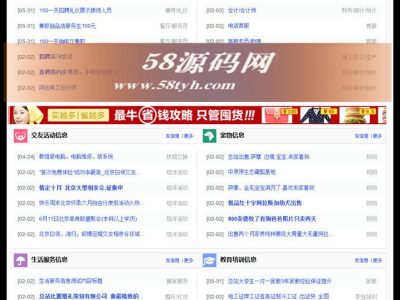 蚂蚁分类信息系统5.7S多城市破解版源码-无授权-易站站长网