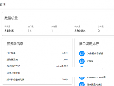 API管理系统源码-全新版本界面-易站站长网