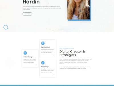个人设计师工作室宣传网页网站html5模板源码-易站站长网