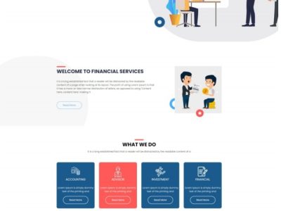 互联网金融服务企业网站html5模板源码-易站站长网