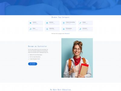 网课教育培训机构网站模板源码-易站站长网