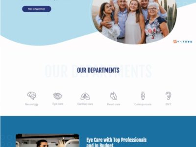 医疗健康服务网站html5模板源码-易站站长网