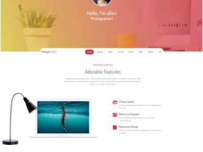 个人简历作品展示网页网站html5模板源码-易站站长网