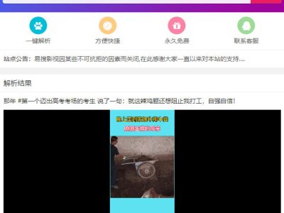PHP短视频聚合无水印在线解析源码-易站站长网