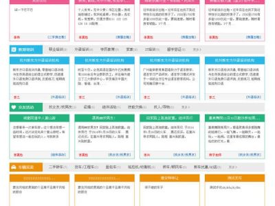 橙色分类信息网站源码-易站站长网