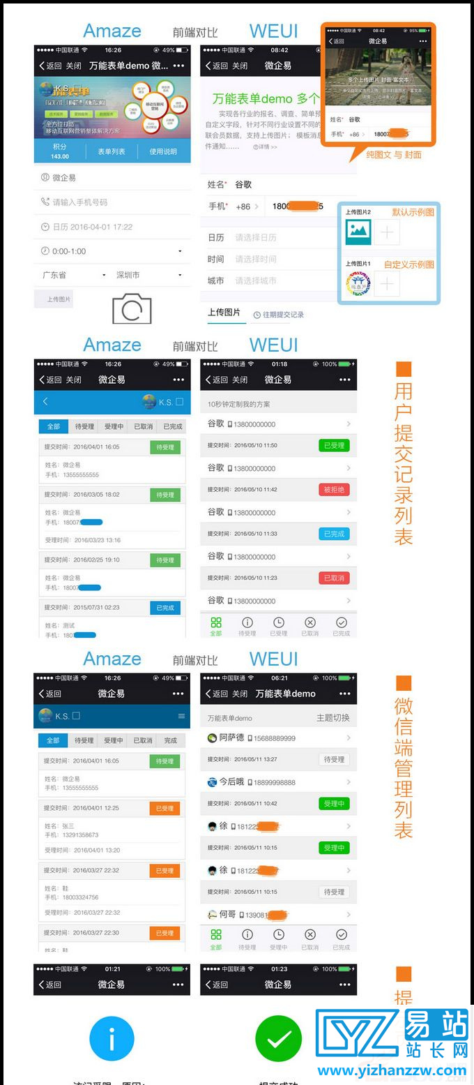 微信万能表单2.8WEUI高级版源码-解密开源版-易站站长网