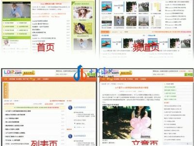 高仿LD12.com织梦非主流QQ空间头像图片站源码-易站站长网