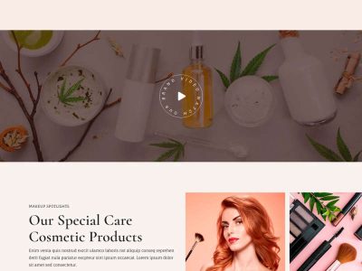 品牌化妆品商店官网html模板源码-易站站长网