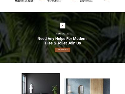 大气的洗浴设计装修公司官网html5模板源码-易站站长网
