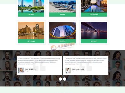 用途绿色风格酒店房间预订类静态网页html网站模板源码-易站站长网