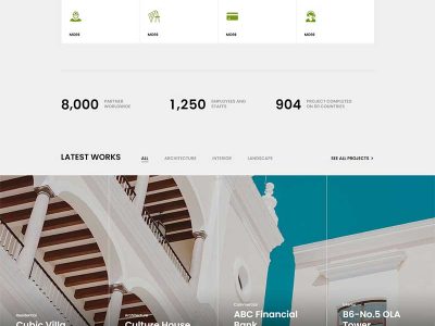 建筑施工设计服务公司网站模板源码-易站站长网