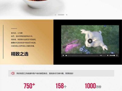 品牌特色餐饮美食HTML静态网站模板源码-易站站长网