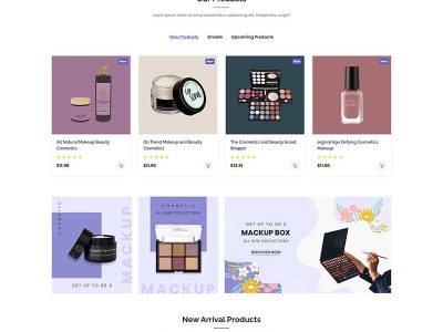 美容化妆品电子商务Bootstrap5模板源码-易站站长网