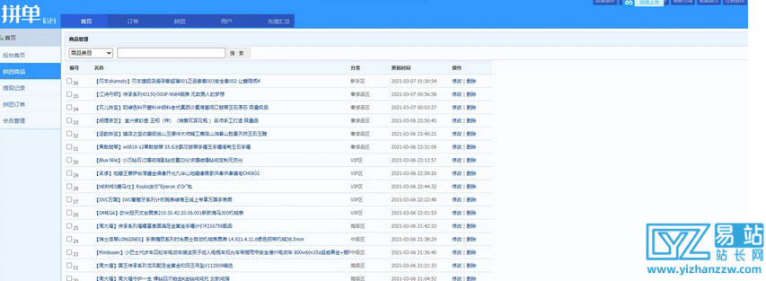 高仿拼多多商城源码-拼单电商系统源码-易站站长网