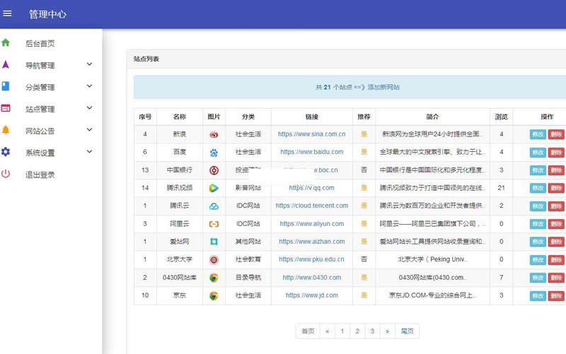 [PHP]自适应各终端懒人网址导航源码v3.4-易站站长网