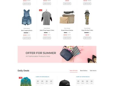 时尚女装配饰电子商务网站模板源码-易站站长网