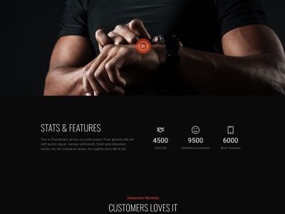 时尚腕表产品介绍HTML5模板网站源码-易站站长网