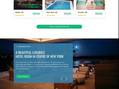 一站式环球旅行酒店预定html5模板网站源码-易站站长网