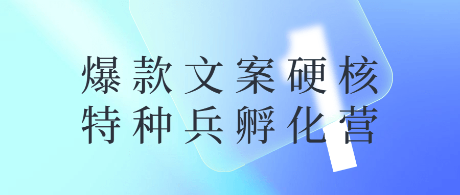 爆款文案硬核特种兵孵化营课程-易站站长网