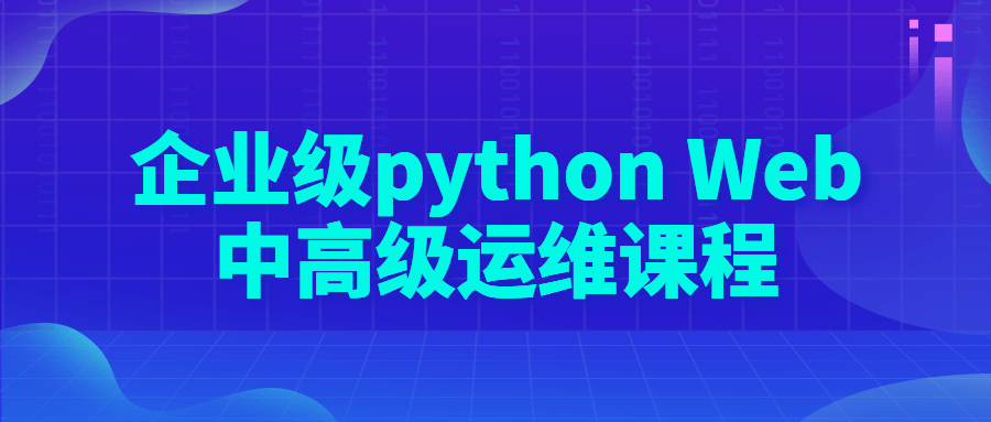 企业级python Web中高级运维课程-易站站长网