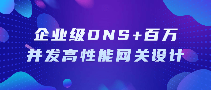 企业级DNS+百万并发高性能网关设计-易站站长网