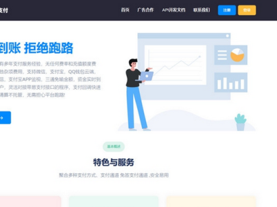 彩虹易支付前端美化简洁大气模板源码-易站站长网