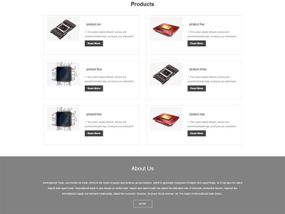 电子芯片类电子元件英文网站-pbootcms模板源码-易站站长网