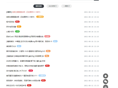 简洁鲜明的WordPress线报羊毛免费baolog主题源码-易站站长网