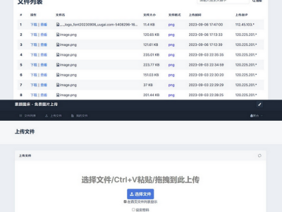 全新UI彩虹外链网盘系统源码-前后端美化模板-易站站长网