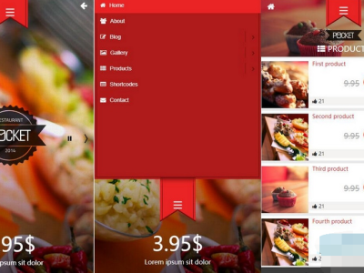 微官网美食订餐HTML5触屏订餐模板源码-易站站长网