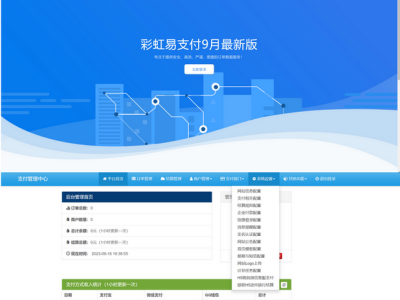 2023.9月最新彩虹易支付系统源码-易站站长网