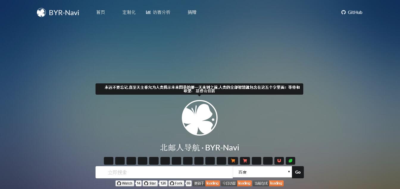 BYR-Navi一个时尚个性的网站技术导航源码-易站站长网