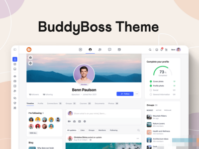 WordPress定制主题BuddyBoss v2.4.30源码-个性化程度达到新高-易站站长网